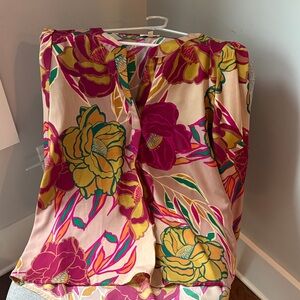 JODIFL Floral Blouse - Pink and Yellow